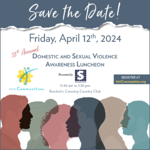 Save the Date: April 14, 2023 is the 37th Annual Domestic and Sexual Violence Awareness Luncheon