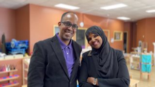 Abdi and Saido, co-founders of Acacia Montessori